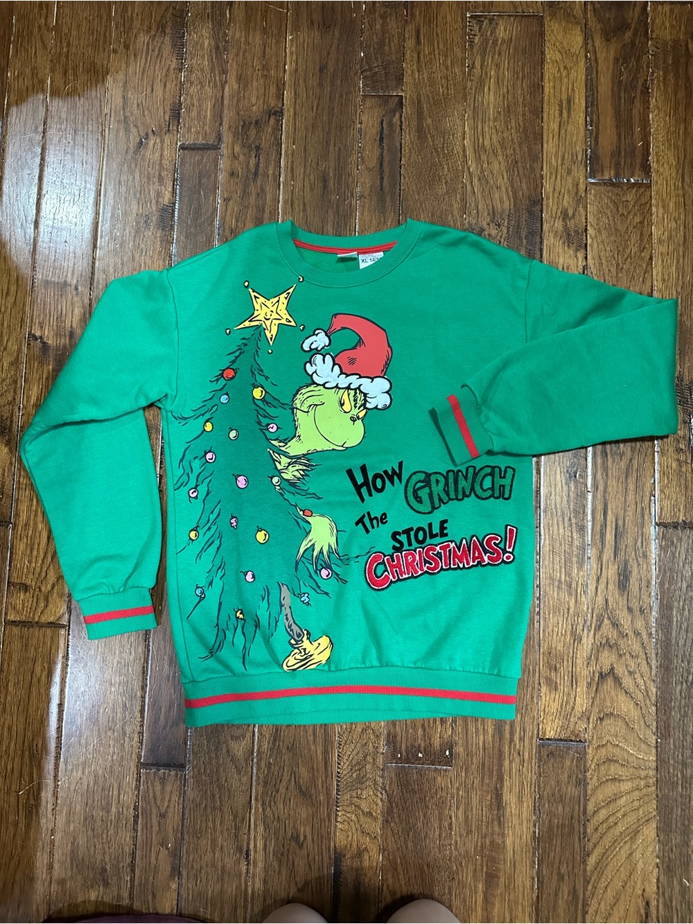 Grinch 'How the Grinch Stole Christmas' Green Holiday Sweatshirt